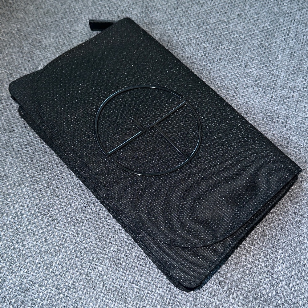 Giorgio Armani Shiny Black cosmetics bag with Logo